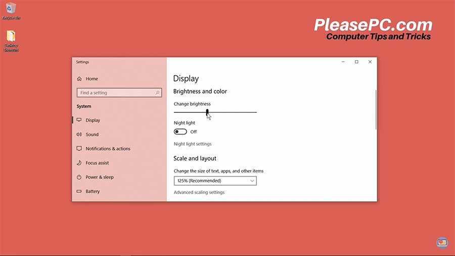 How to Adjust Brightness on Windows 10 - Please PC