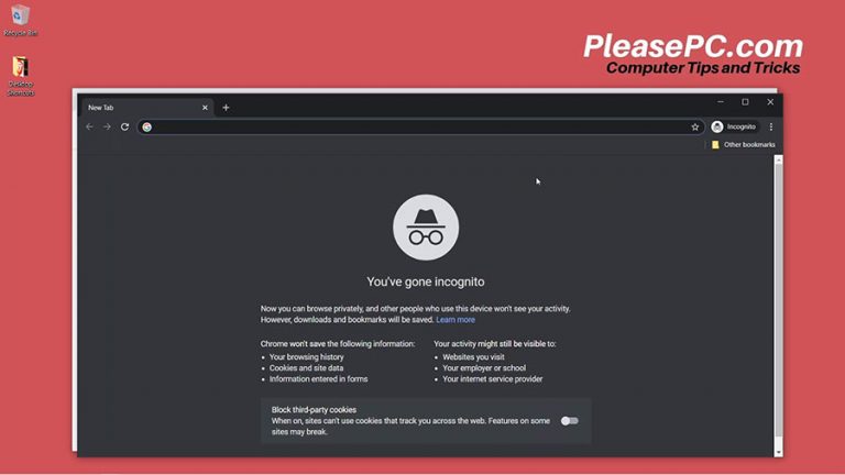 How to Private Browser and Go Incognito Mode in Chrome - Please PC