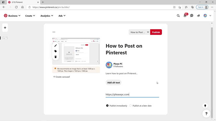 How to Post on Pinterest